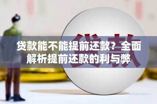 镇海贷款能不能提前还款？全面解析提前还款的利与弊