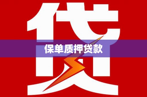 山西保单质押贷款