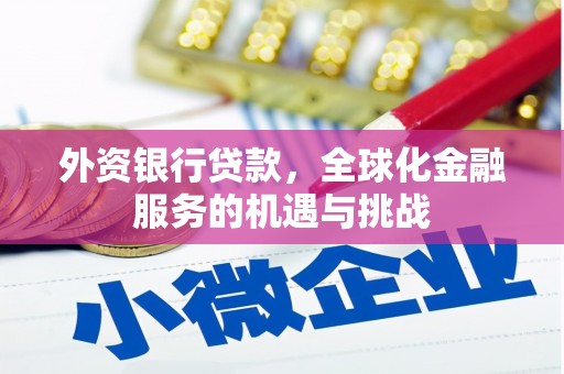 漳州外资银行贷款，全球化金融服务的机遇与挑战