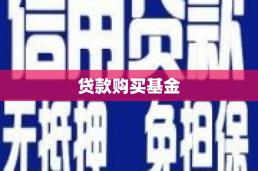 蒲城贷款购买基金