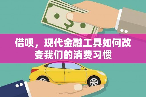 万丹借呗，现代金融工具如何改变我们的消费习惯