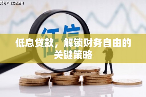 漳州低息贷款，解锁财务自由的关键策略