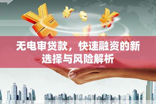 宁阳无电审贷款，快速融资的新选择与风险解析