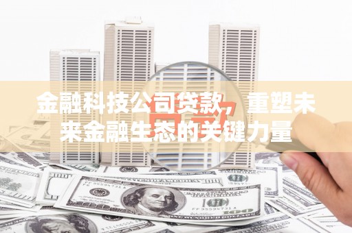 墨竹工卡金融科技公司贷款，重塑未来金融生态的关键力量