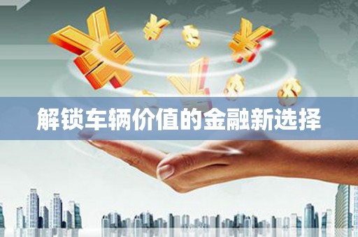新晃解锁车辆价值的金融新选择