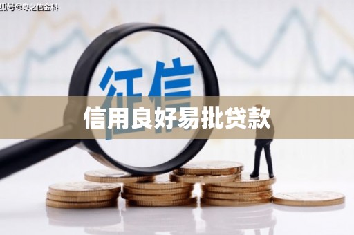 江南信用良好易批贷款