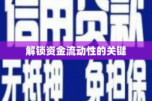 洛扎解锁资金流动性的关键