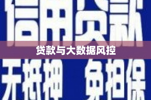 两江新区贷款与大数据风控
