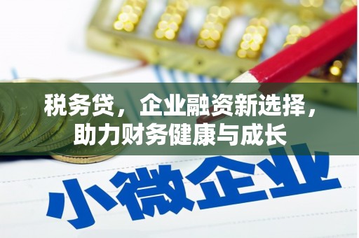 修文税务贷，企业融资新选择，助力财务健康与成长